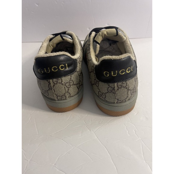 Gucci Screener GG Canvas Low-Top Sneakers Size 10 - Picture 11 of 16